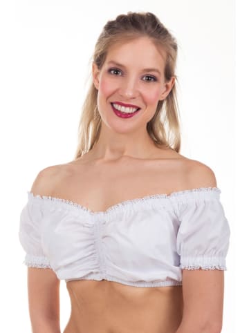 Edelnice Dirndlbluse Irina in weiß