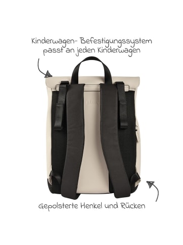 Beaba Wickelrucksack inkl. Wickelunterlage & Kinderwagenbefestigung in beige