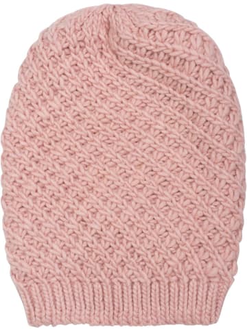 styleBREAKER Strick Beanie Mütze in Altrose