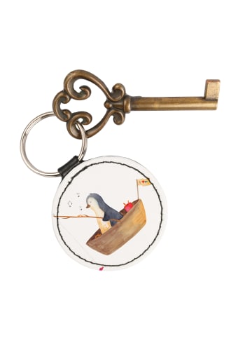 Mr. & Mrs. Panda Anhänger Pinguin Angelboot ohne Spruch in Weiß