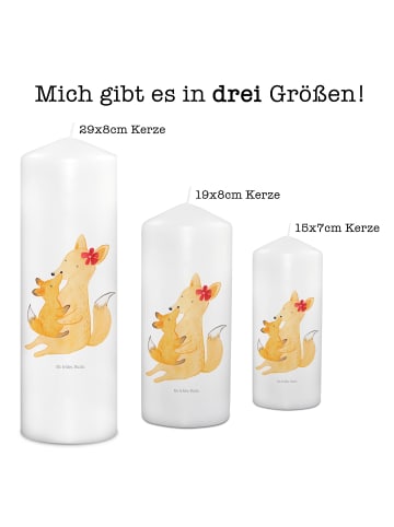 Mr. & Mrs. Panda Weihnachtskerze Fuchs Mama ohne Spruch in Weiß