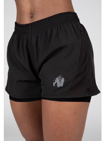 Gorilla Wear 2-in-1-Shorts - Portland - Schwarz
