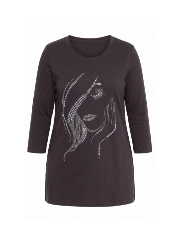 MIAMODA Langarmshirt in mahagoni