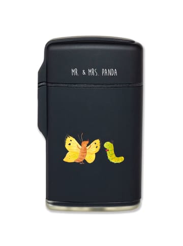 Mr. & Mrs. Panda Feuerzeug Raupe Schmetterling ohne Spruch in Schwarz