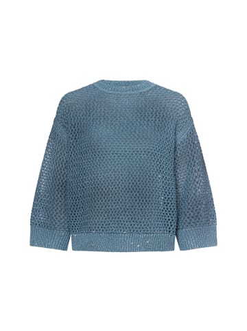 Zero  Pullover in hellblau silber - 0001