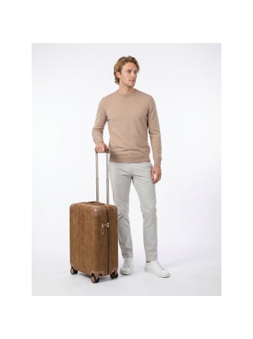 BRIC`s Life 4 Rollen Kabinentrolley S 55 cm mit Dehnfalte in camel