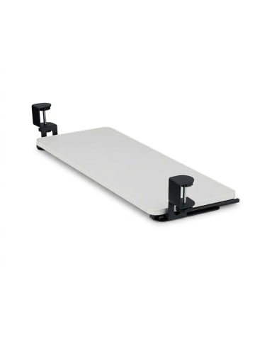 relaxdays Tastaturablage in Weiß - (B)65 x (T)24 cm