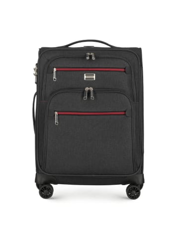 Wittchen Suitcase from polyester material (H) 56 x (B) 38,5 x (T) 22 cm in Dark grey