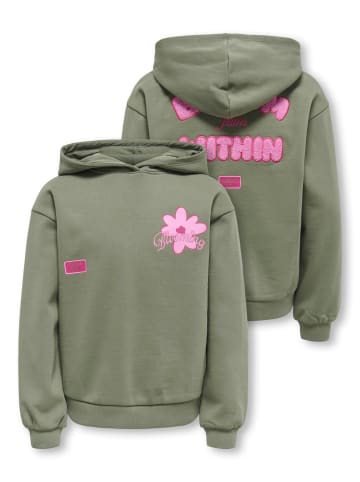 KIDS ONLY Kapuzensweatshirt Hoodie Kogholla in smokey olive