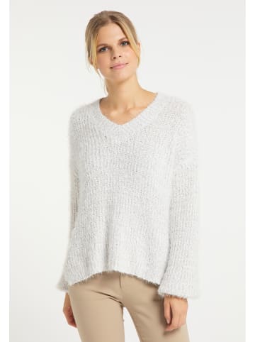 usha WHITE LABEL Damen Strickpullover in Wollweiss