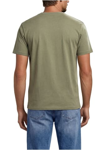 Mustang T-Shirt Basic Print Tee in Oliv
