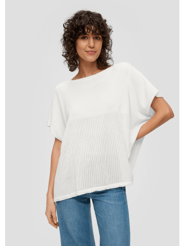 s.Oliver Indoor-Poncho keine Ärmellänge in Creme