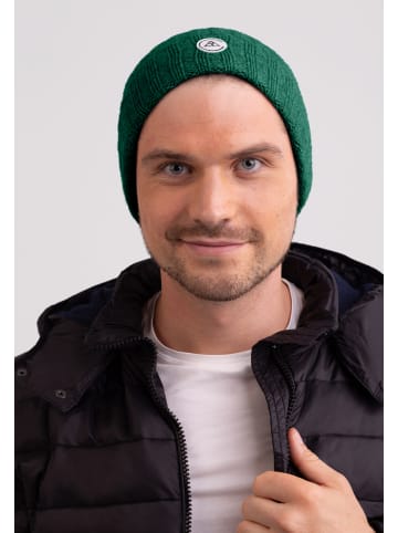 CASH-MERE.CH Bio Rib Mütze in Rainforest Grün