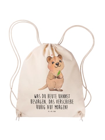 Mr. & Mrs. Panda wander rucksack Quokka Happy mit Spruch in Creme