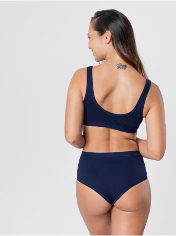 Erlich Textil  Baumwoll Bustier Vera in marine