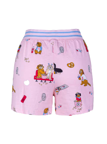 P.J. Salvage Pyjamahose short - Playful Prints in Rosa