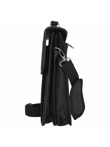 D&N Basic Line - Aktentasche 41 cm Nylon (schwarz) in schwarz