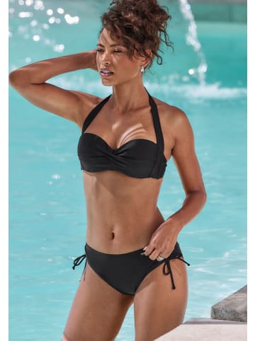 LASCANA Bügel-Bandeau-Bikini-Top in schwarz