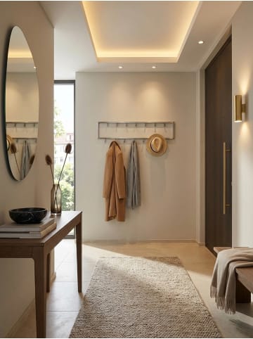 KADIMA DESIGN Wandgarderobe, stilvoller Kleiderschrank mit 15 Haken, handgefertigt