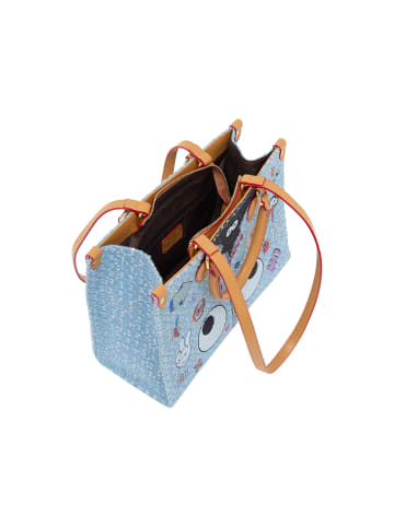 myMo Women Shoulder Bag in Blue Denim