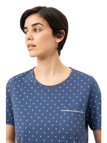Mey Nachthemd kurzarm mit Punkte-Muster in Midnight Dust