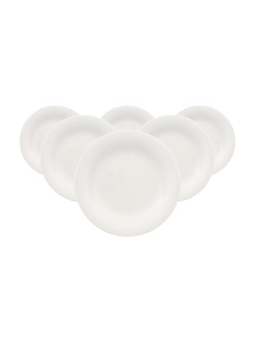 Villeroy & Boch 6er Set Frühstücksteller New Cottage Basic ø 21,5 cm in weiß