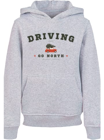 F4NT4STIC Hoodie Driving Home Weihnachten in grau meliert