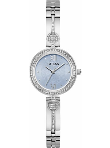 Guess Quarzuhr für Damen in silber