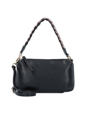 Seidenfelt Aminne Handtasche 25 cm in black-gold