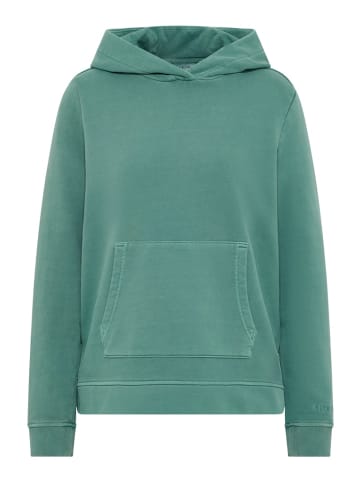 Cecil Garment dyed Hoodie in Grün