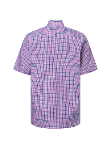 Finshley & Harding Businesshemd Easy Care in altrosa blau - 0003