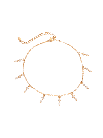 faina Women Ankle Bracelet With Charms in Rose Gold