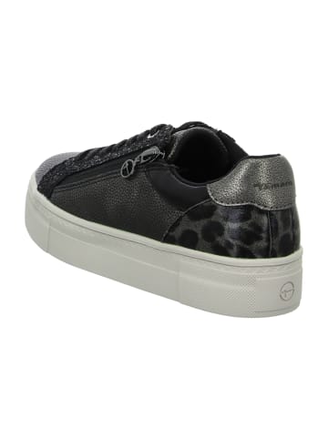 Tamaris Plateau Schnürschuhe in Schwarz