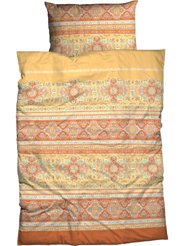 Casatex Satin Bettwäsche in gelb-orange