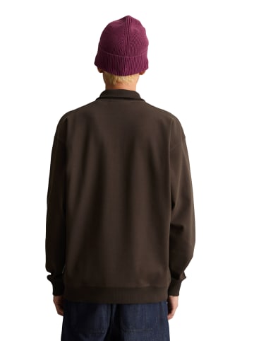 Marc O'Polo DENIM Polo-Sweatshirt regular in Chocolate Brown