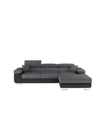 MF Design Amanda Recamiere Rechts in Grau -  (L) 203 x (B) 289 x (H) 85 cm