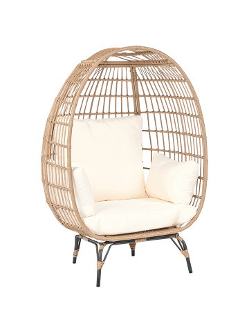 Beliani 5-tlg Sessel VEROLI in Naturfarben/Beige/Schwarz