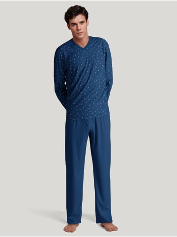 Calida Pyjama in pottery blue