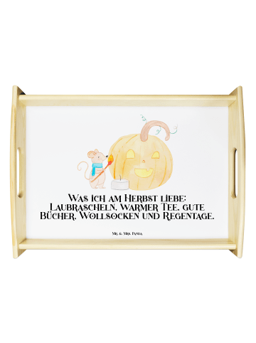 Mr. & Mrs. Panda sofatablett Kürbis Maus mit Spruch in Weiß