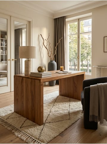 KADIMA DESIGN Schreibtisch BOHA Massiv-Holz Computertisch 160 cm breit in Akazie
