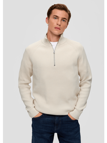 s.Oliver Strickpullover langarm in Creme