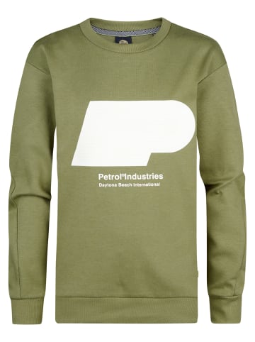 Petrol Industries Sweater mit Aufdruck Harborview in Grün