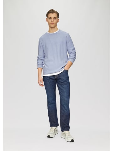 QS Strickpullover langarm in Blau