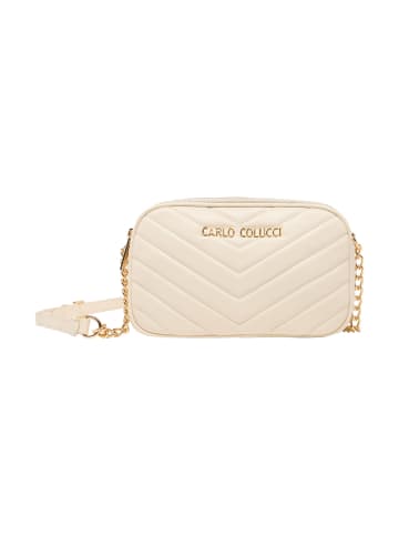 Carlo Colucci Umhängetasche Domaneggi in Creme