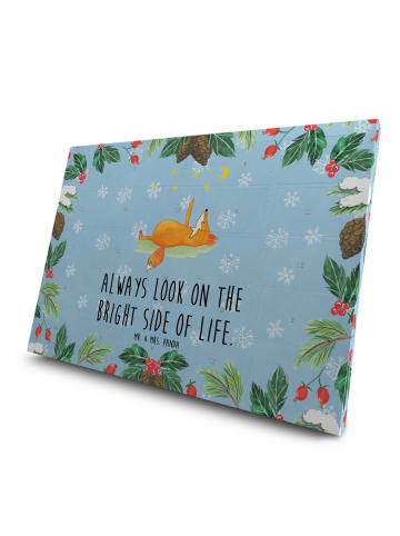 Mr. & Mrs. Panda Adventskalender Fuchs Sterne mit Spruch in Eisblau