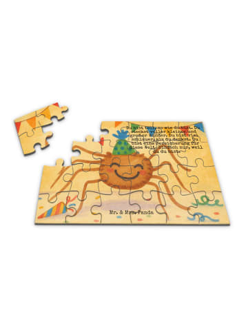 Mr. & Mrs. Panda Puzzle Spinne Agathe Party Design mit Spruch in Weiß