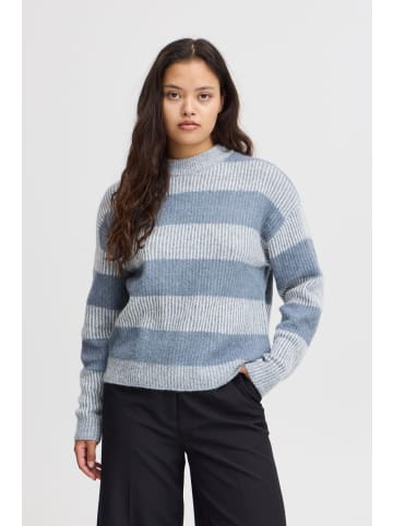 ICHI Strickpullover IHKAMARA LS13 20121401 moderner Strickpullover in Blau