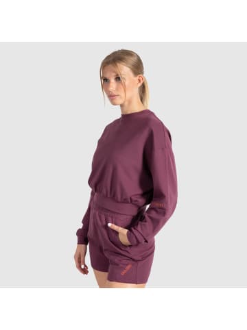 SMILODOX Crop Sweatshirt Althea in Violett
