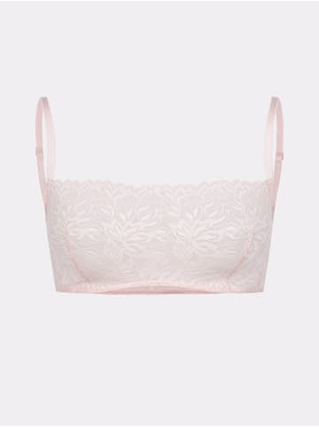 Erlich Textil  Spitzen Bustier DREAMY LACE BANDEAU BRALETTE in magnolie