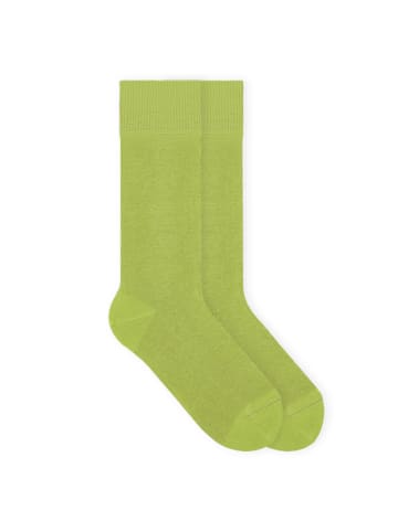 von Jungfeld Classic Socken Signature Innenbund in Hellgrün